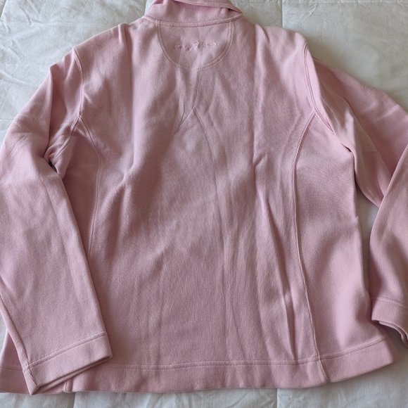 Tommy Bahama 1/4 Zip Aruba Sweatshirt Women's L Pink - Picture 8 of 10